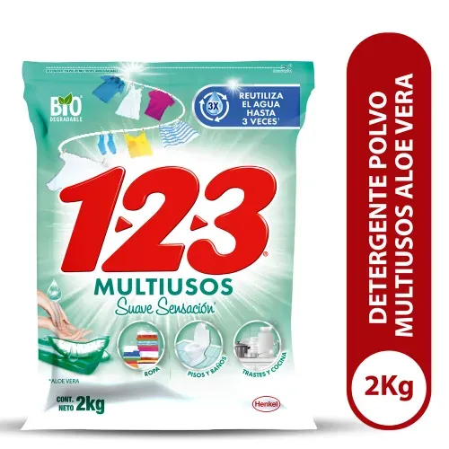Detergente 123 Aloe Vera - 2000 g