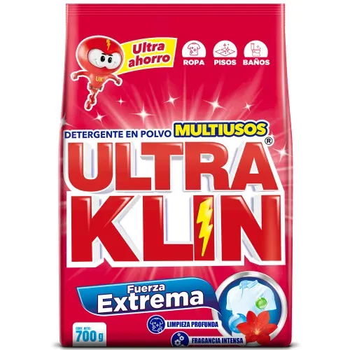 Detergente Ultraklin Fuerza Extrema en polvo - 700 g