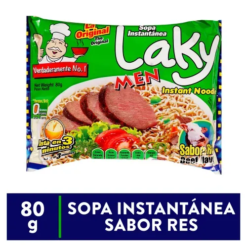 Sopa Laky sabor res en bolsa - 80 g