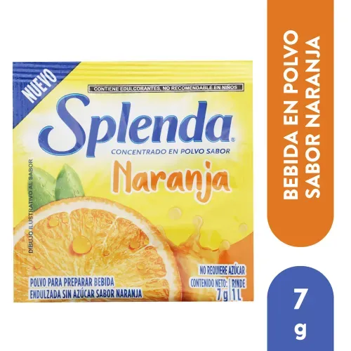 Bebida En Polvo Splenda Naranja 7gr