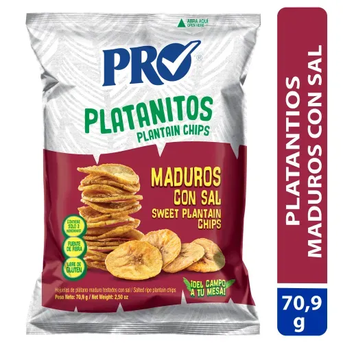 Platano Maduro Con Sal Pro 70g