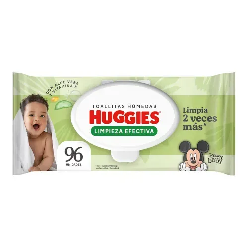 Toallas Húmedas Huggies Limpieza Efectiva - 96 Unidades