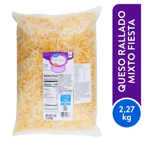 Queso Rallado Great Value Fiesta Blend - 2.27 kg