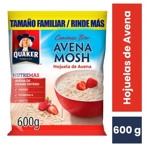 Hojuelas de Avena Quaker Mosh Nutremas - 600 g