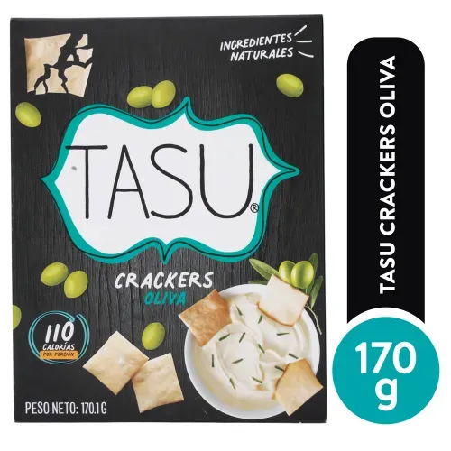Galletas Naturales Tasu Crackers Oliva - 170 g
