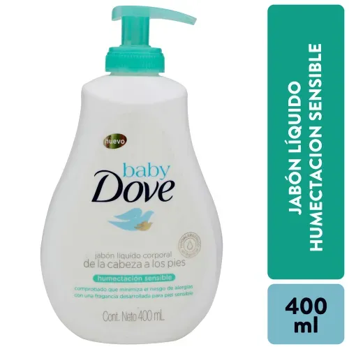 Jabón Líquido Dove Baby Humectación Sensible en Líquido - 400 ml