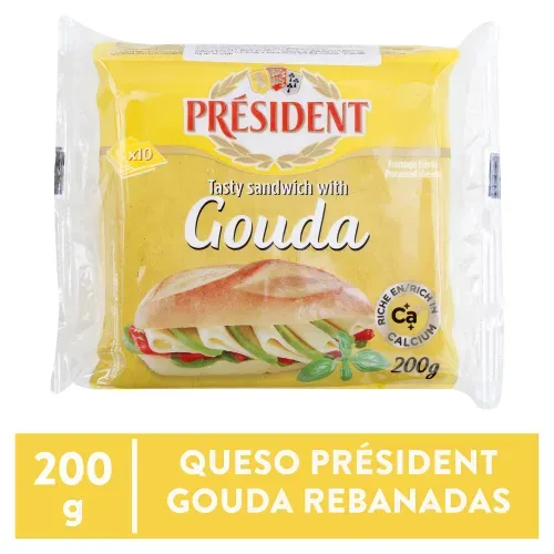Queso Gouda President 200g