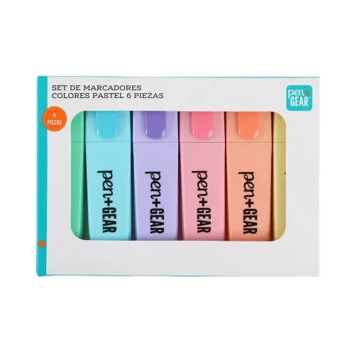 Marcadores Pen + Gear colores pastel - 6 Pzas
