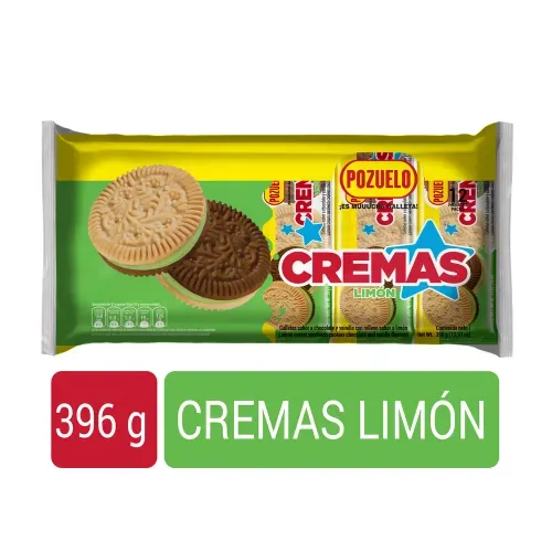Galletas Pozuelo Cremas Limón - 396 g