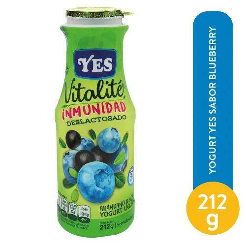 Yogurt Yes Sabor Blueberry 212 Gr