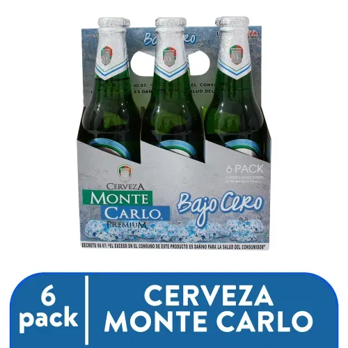 Cerveza Monte Carlo, Bajo Cero 6 Pack - 2130ml