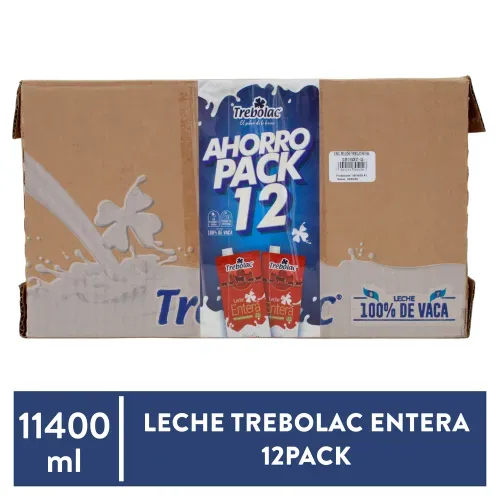 Leche Trebolac Entera 12pack 11400ml