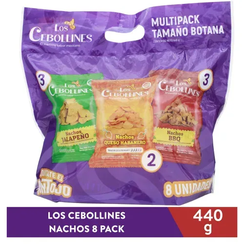 Los Cebollines Multipack Nachos 55 Gr