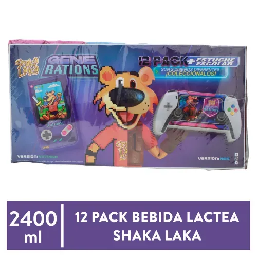 12 Pack Bebida Lactea Shaka Laka M Promo - 200ml
