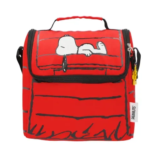 Lonchera Infantil Casa Snoopy Rojo