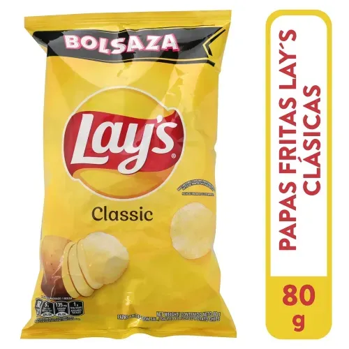 Papa Lays Classic Bolsaza 80gr