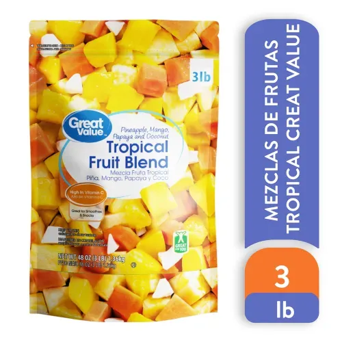 Mezcla De Frutas Tropicales Great Value Congeladas  - 1.36 kg