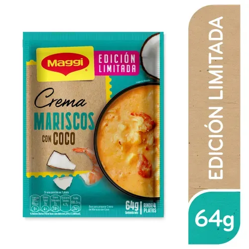Crema MAGGI® Mariscos con Coco Sobre – 64 g