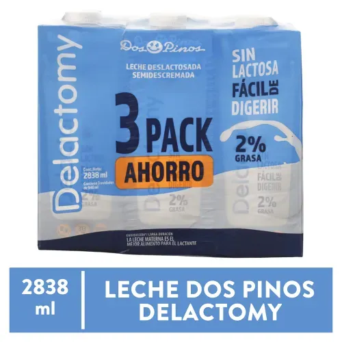 Leche Dos Pinos Líquida Delactomy 3 Pack - 946 ml