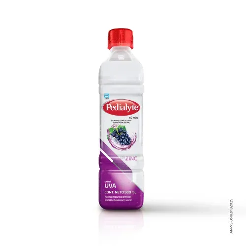 Rehidratante Pedialyte sabor uva 60 mEq - 500 ml