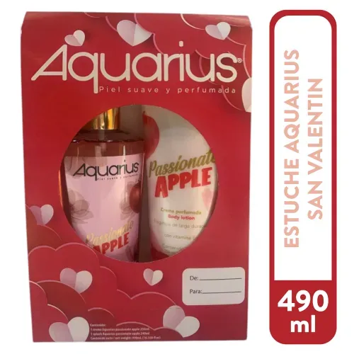 Estuche Aquarius San Valentin 490ml