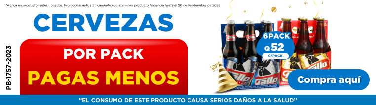 Cerveza Gallo por pack pagas menos