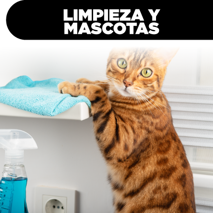 Productos limpieza y mascotas